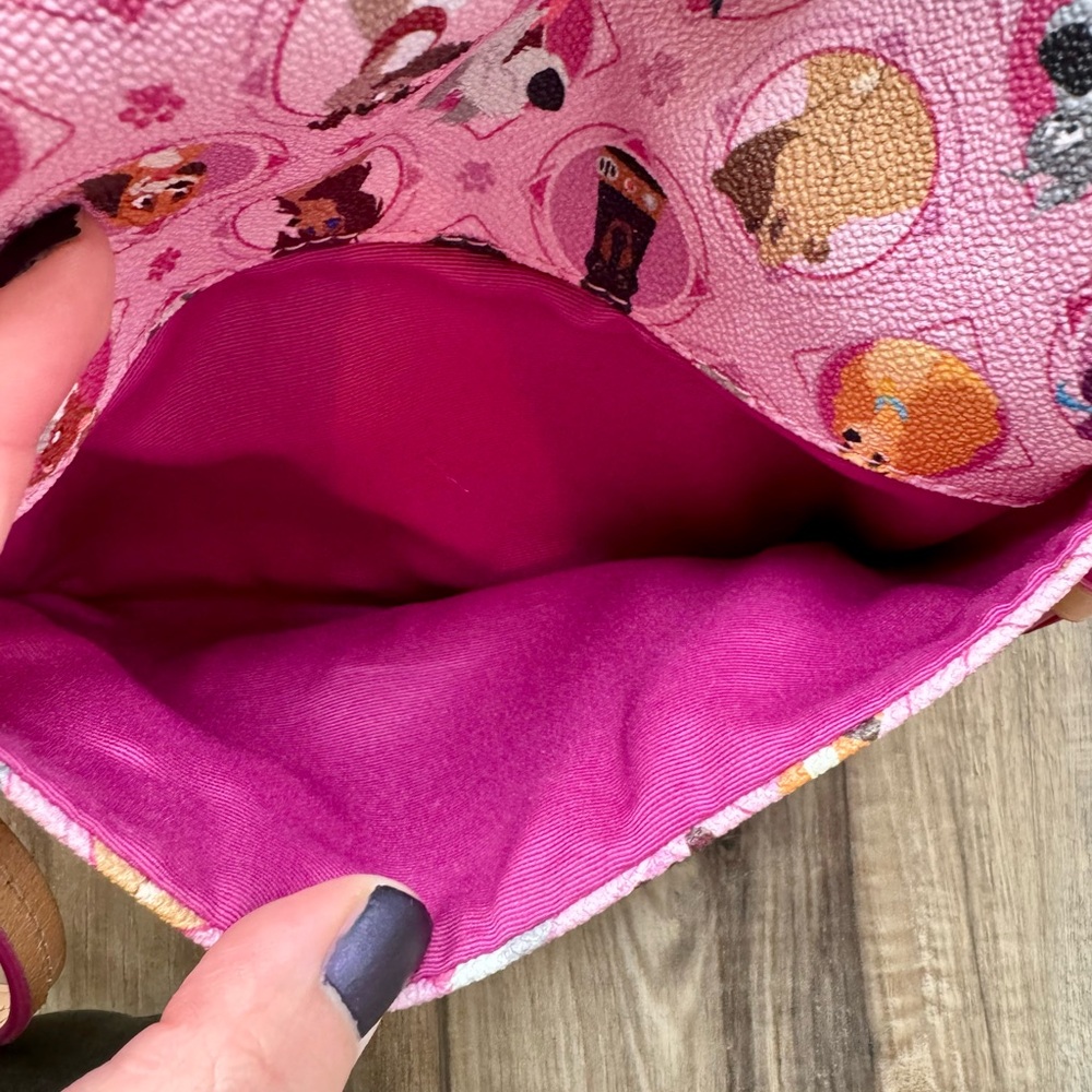Dooney & Bourke Pink Dog Motif Crossbody with Tassel - Picture 6 of 8